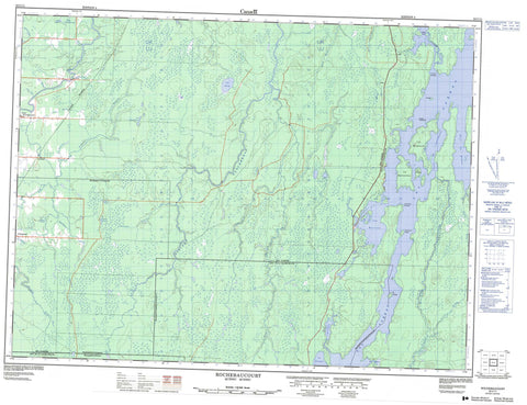 032C11 Rochebaucourt Canadian topographic map, 1:50,000 scale