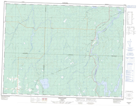 032C14 Despinassy Canadian topographic map, 1:50,000 scale