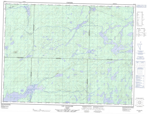 032C15 Lac Cuvillier Canadian topographic map, 1:50,000 scale