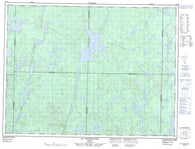 032C16 Lac Wetetnagami Canadian topographic map, 1:50,000 scale