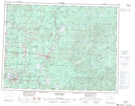 032C Senneterre Canadian topographic map, 1:250,000 scale