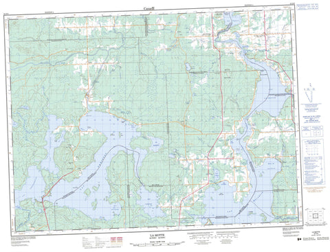 032D08 La Motte Canadian topographic map, 1:50,000 scale