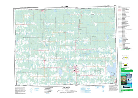 032D14 La Sarre Canadian topographic map, 1:50,000 scale