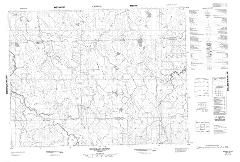 032E06 Ruisseau Orfroy Canadian topographic map, 1:50,000 scale