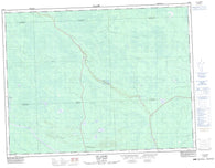 032E09 Lac Laurin Canadian topographic map, 1:50,000 scale