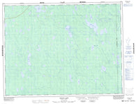 032E13 Detour Lake Canadian topographic map, 1:50,000 scale