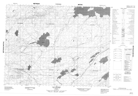 032F07 Lac Esther Canadian topographic map, 1:50,000 scale