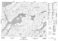 032F08 Lac Pusticamica Canadian topographic map, 1:50,000 scale