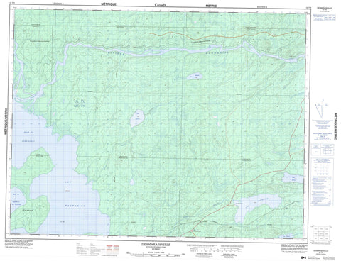 032F09 Desmaraisville Canadian topographic map, 1:50,000 scale