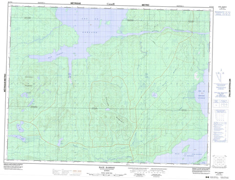 032F10 Baie Ramsay Canadian topographic map, 1:50,000 scale