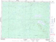 032F16 Lac Capisisit Canadian topographic map, 1:50,000 scale