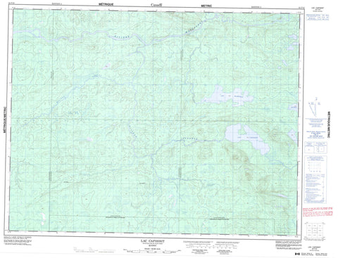 032F16 Lac Capisisit Canadian topographic map, 1:50,000 scale