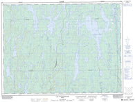 032G01 Lac Poutrincourt Canadian topographic map, 1:50,000 scale