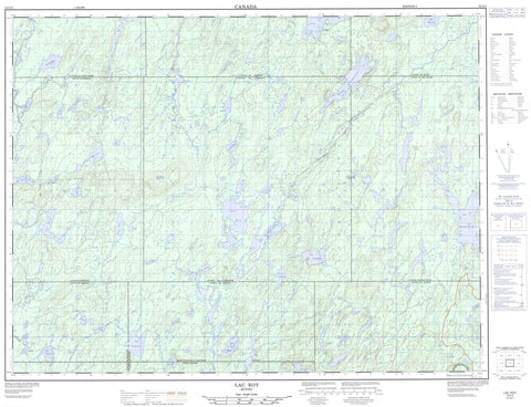 032G02 Lac Roy Canadian topographic map, 1:50,000 scale