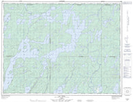 032G06 Lac Doda Canadian topographic map, 1:50,000 scale