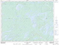 032G10 Lac A L Eau Jaune Canadian topographic map, 1:50,000 scale