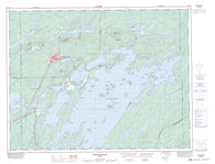 032G16 Chibougamau Canadian topographic map, 1:50,000 scale