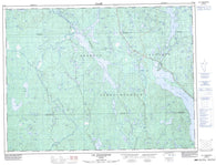 032H04 Lac Chigoubiche Canadian topographic map, 1:50,000 scale