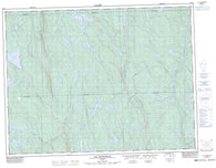 032H07 Lac Blondelas Canadian topographic map, 1:50,000 scale