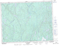 032H08 Lac Bellemare Canadian topographic map, 1:50,000 scale