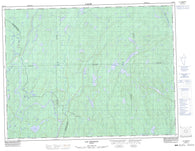 032H11 Lac Bourgat Canadian topographic map, 1:50,000 scale