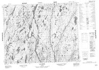 032I09 Lac Daniel Canadian topographic map, 1:50,000 scale