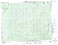 032I10 Lac Des Passes Canadian topographic map, 1:50,000 scale