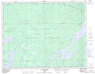 032J01 Lac Waconichi Canadian topographic map, 1:50,000 scale