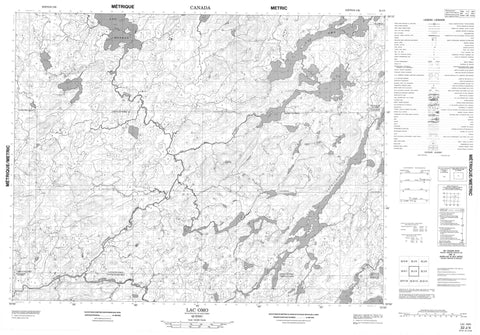 032J04 Lac Omo Canadian topographic map, 1:50,000 scale