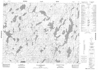 032J05 Lac Capichigamau Canadian topographic map, 1:50,000 scale