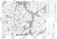 032J06 Lac Comencho Canadian topographic map, 1:50,000 scale