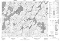 032J07 Lac Opataca Canadian topographic map, 1:50,000 scale