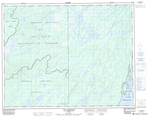 032J09 Lac Armagnac Canadian topographic map, 1:50,000 scale