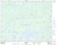 032J11 Lac Assinica Canadian topographic map, 1:50,000 scale