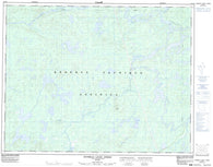 032J12 Ruisseau Lucky Strike Canadian topographic map, 1:50,000 scale