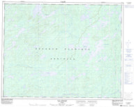 032J13 Lac Ginguet Canadian topographic map, 1:50,000 scale