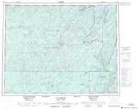 032J Lac Assinica Canadian topographic map, 1:250,000 scale