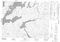 032K02 Lac Poncheville Canadian topographic map, 1:50,000 scale