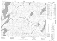 032K03 Lac Soscumica Canadian topographic map, 1:50,000 scale