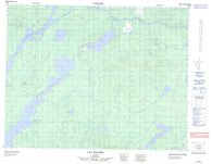 032K09 Lac Rocher Canadian topographic map, 1:50,000 scale