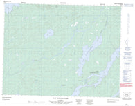 032K10 Lac Salamandre Canadian topographic map, 1:50,000 scale