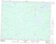 032K11 Lac Ouagama Canadian topographic map, 1:50,000 scale