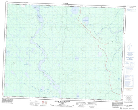 032K12 Chute Aux Iroquois Canadian topographic map, 1:50,000 scale