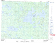 032K16 Lac Theodat Canadian topographic map, 1:50,000 scale