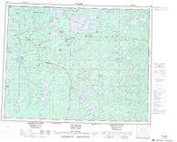 032K Lac Evans Canadian topographic map, 1:250,000 scale
