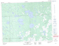 032L01 Lac Paul Sauve Canadian topographic map, 1:50,000 scale