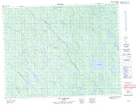 032L09 Lac Suzanne Canadian topographic map, 1:50,000 scale