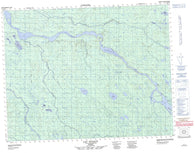 032L16 Lac Dusaux Canadian topographic map, 1:50,000 scale