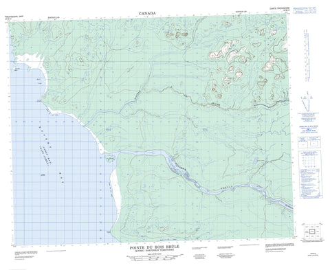 032M10 Pointe Du Bois Brule Canadian topographic map, 1:50,000 scale