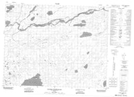 032N03 Riviere Ouasouagami Canadian topographic map, 1:50,000 scale